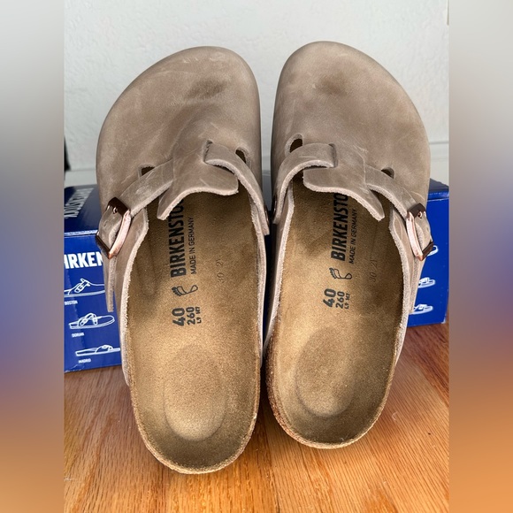 Birkenstock Boston • Oiled Leather • Tobacco Brown • Sz 40 / Regular Width - Picture 3 of 7